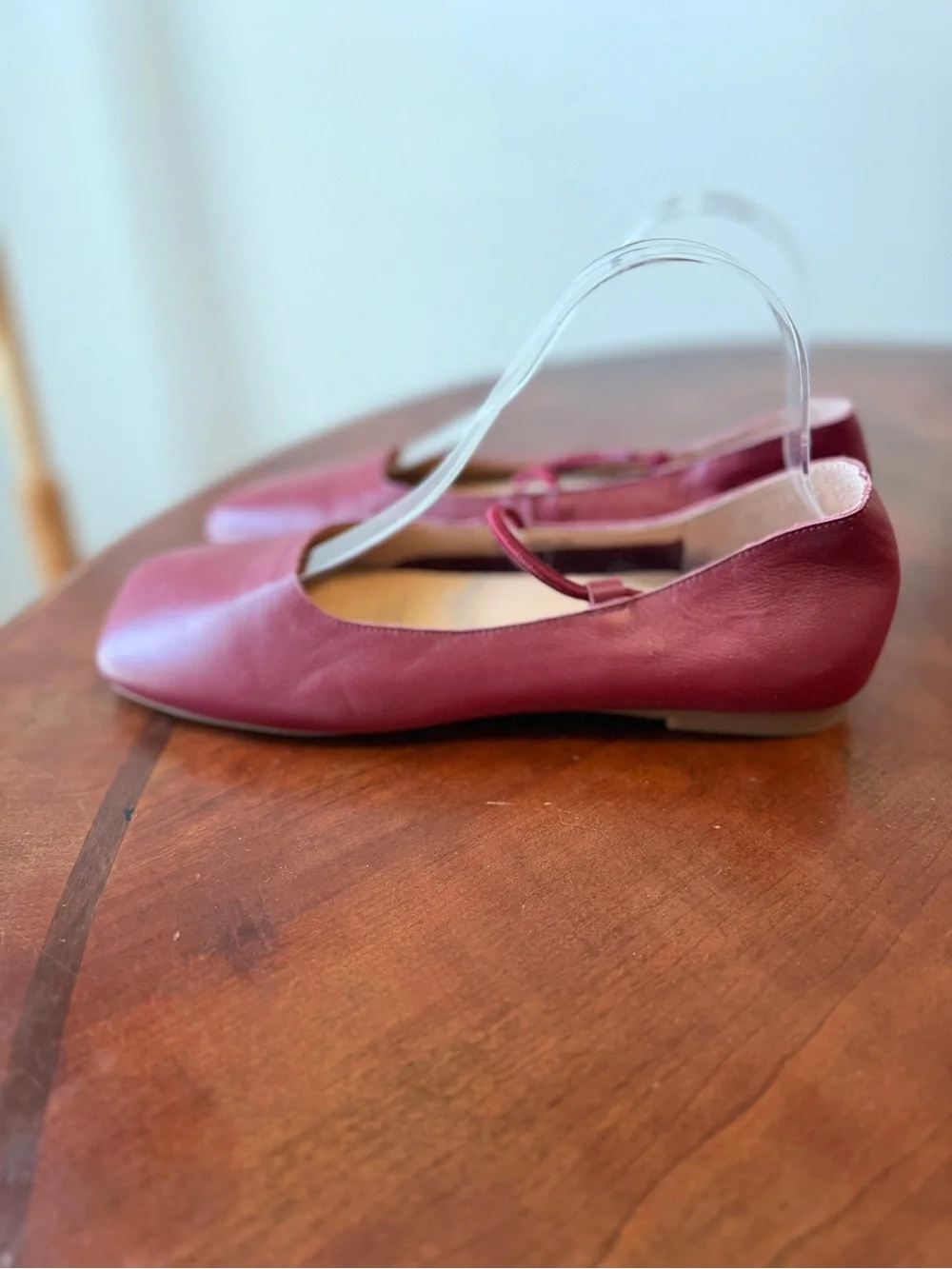 Empress Australia Square Toe Flats Burgundy EU 40 US 9-9.5 Lightweight Ballet